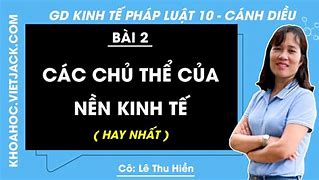 Chủ Thể Luật Kinh Tế